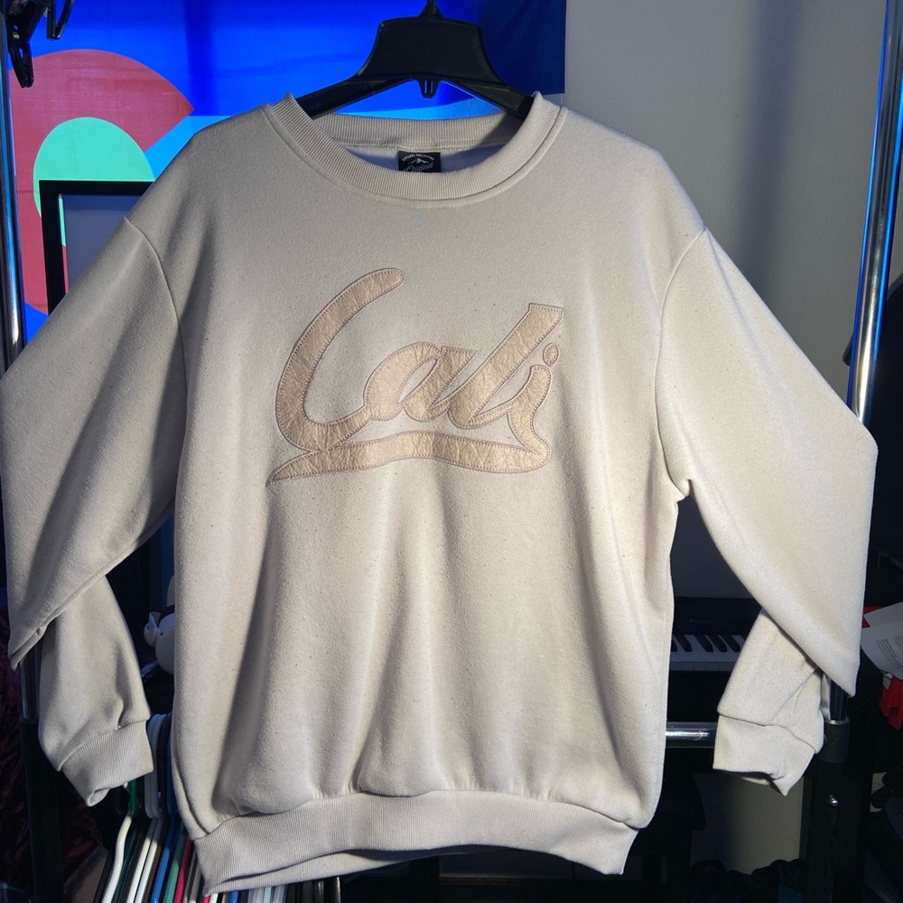 |Large|Original Deluxe Sweat Shirt|Cream|